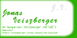 jonas veiszberger business card